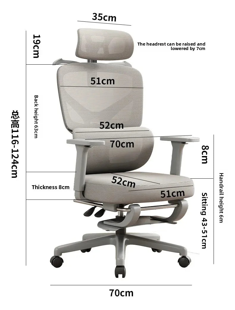 Computer Gaming Chair Ergonomic Chair Adjustable Rotatable Lumbar Support Sedentary Not Tired Silla Gamer Office Furniture