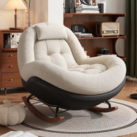 New Beanbag Chair Single Rocking Chair for Living Room Balcony Comfortable Upholstered Recliner