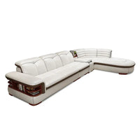 Premium Genuine leather sofa with cowhide top layer, modern and simple high-end living room corner combination