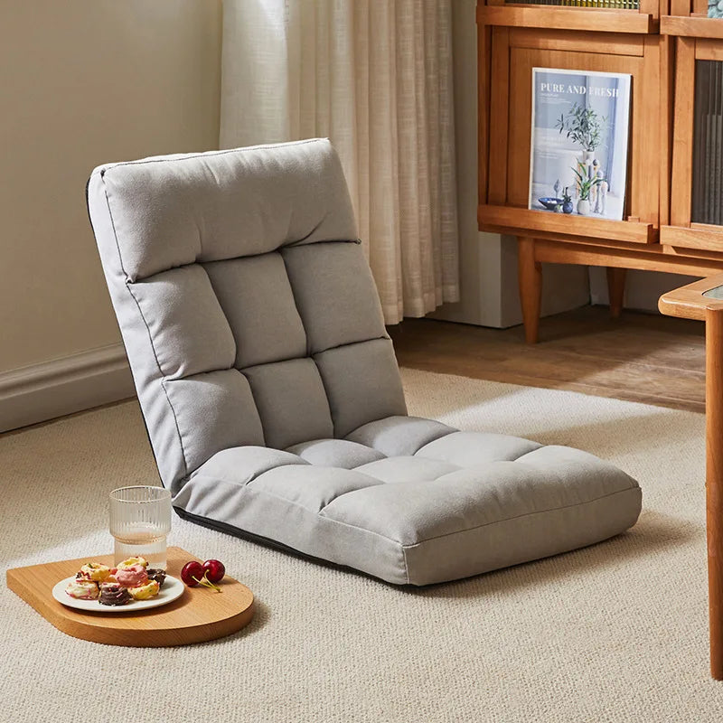 Lazy sofa tatami bay window lazy chair folding fabric can sit single chair balcony bedroom back lying