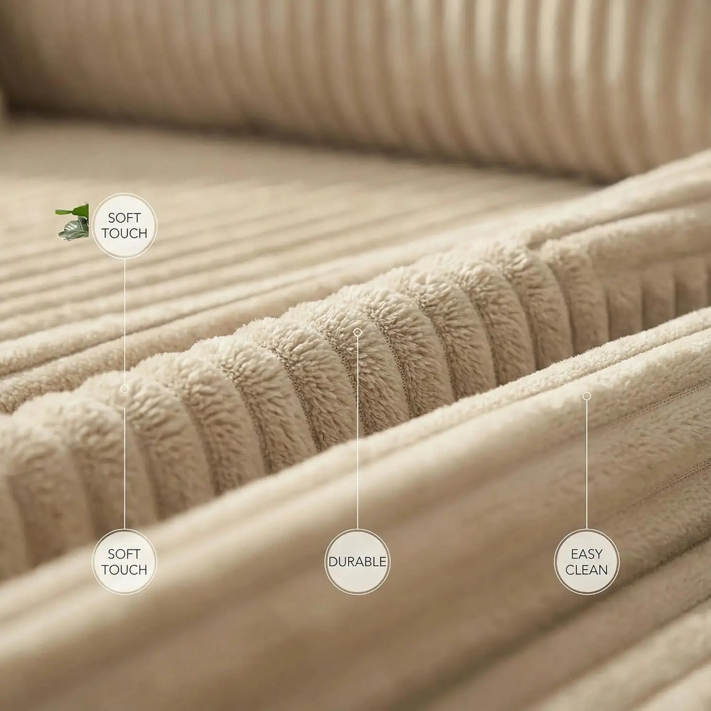 109“L-Shaped Sectional Sofa Boneless Couch Upholstery Cloud Modular Couch with Chaise No Assembly Required Corduroy Fabric Combi