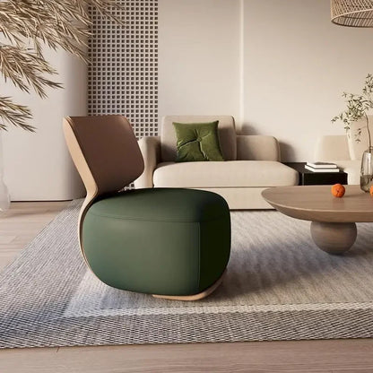 NewLog Light Luxury First Class Cabin Lounge Sofa Chair Nordic Living Room Fabric Low Stool Balcony Leisure Armchair