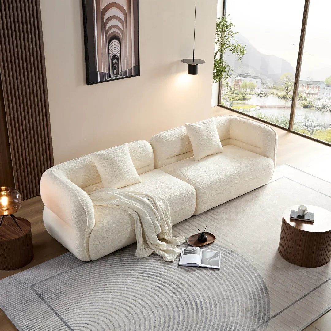 For Modern Cloth Modular Green Sofa Set Furniture for Home Luxury Sectional Curved Soft Couch Living Room Sofas
