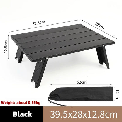Portable Outdoor Beach Table Ultralight Foldable Camping Table Mini Aluminum Table Garden Party Trip Hiking Table