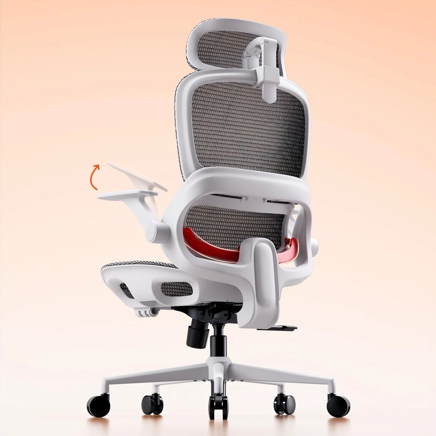 B100 Office Chair, Comfy Ergonomic Office Chair, High Back Computer Chair with Adaptive Lumbar Support & Wide, Customized