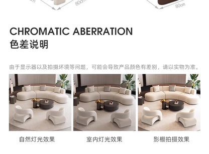 Hotel lobby sofa coffee table combination sales office negotiation rest area reception beauty salon club corner arc