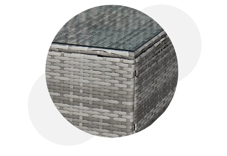 Outdoor leisure rattan sofa, outdoor open-air garden courtyard, waterproof and sunscreen leisure