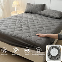 Fitted Bed Sheet Protector Breathable Waterproof Bedspreads Cover Anti-mite Anti-bacterial
