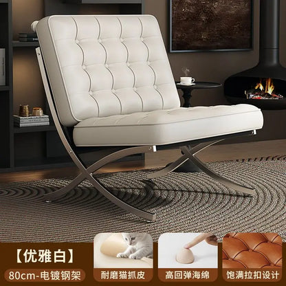 Black Metal Living Room Chairs Balcony Throne Relax Reading Modern Room Decor Fashion Chairs Comfortable Sillones Home Design