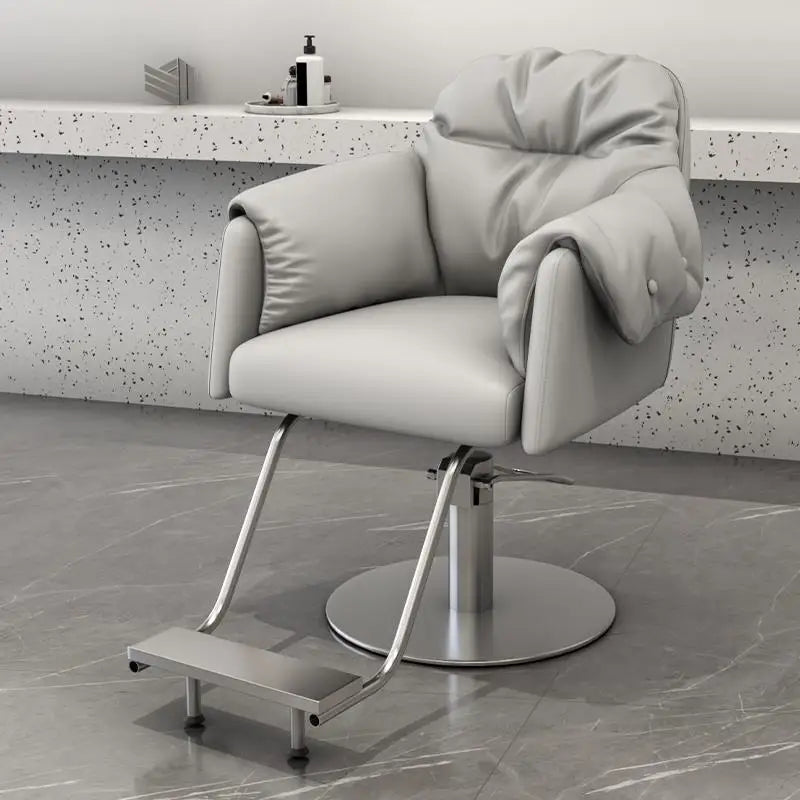 Creative Luxury Barber Chairs Modern Simple Style Minimalist Salon Chairs Space Saving Italian Friseurstuhl Salon Furniture