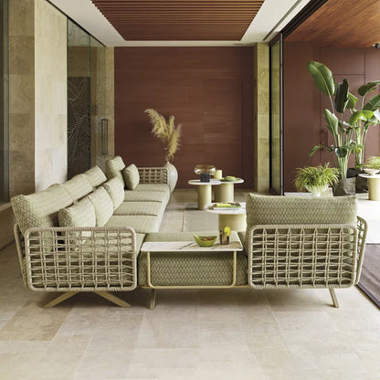 Nordic Outdoor Sofa Rattan Cafe Courtyard Villa Hotel Garden