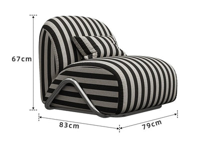 Light Luxury Leisure Chair Designer Recliner Modern Wabi Wind Balcony Single Chair Living Room Comfortable Lazy Single Sofa