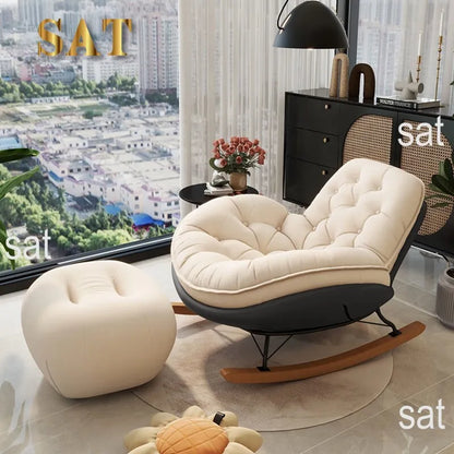 For Modern Living Room Lounge Rocking Chairs Home Furniture Apartment Bedroom Adults Single Sofa Lazy Recliner Lounge Chair*
