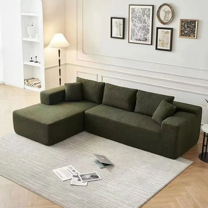 Modern European Recliner Sofa Set Fabric Rectangle for Home Hotel for Living Room