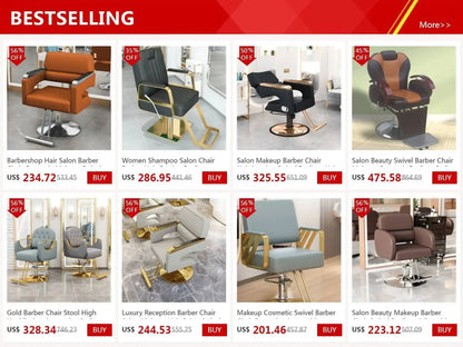 Workshop Tattoo Barber Chair Cosmetic Nail Trolley Workshop Luxury Adjustable Barber Chair Stool Silla De Barbero Home Furniture