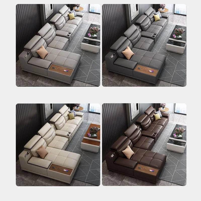 Hot Sales 2025 Custom Modern Luxury Fabric Reclining Massage Furniture Set Multifunctional Three Seat For Hotel Villa Fabric App