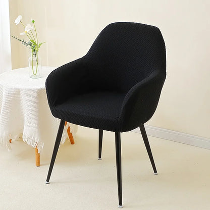1/2pcs Jacquard Chair Covers High Arm Dining Chair Cover Elastic Chair Seat Slipcover Protector for Wedding Living Room Home