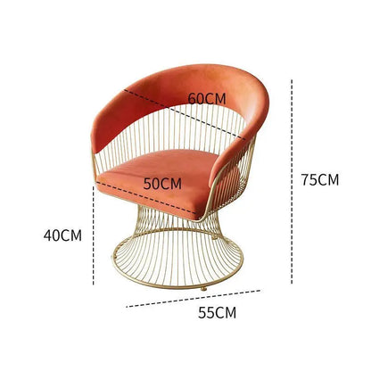 Simple cream-style swivel chair, compact light luxury sofa chair, suitable for small living rooms, balconies and home use