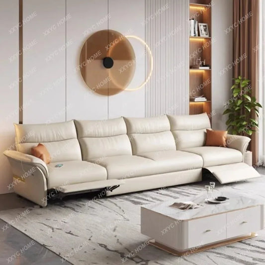 HHhot Sale Electric Beige Living Room Sofa Armrest Modern Luxury Living Room Sofas Recliner Sleeper Home Furniture