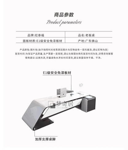 Asthetic Executive Luxury Desk Manager L Shaped Modern Designer Computer Table Organizer Workstation Escritorio Office Furniture