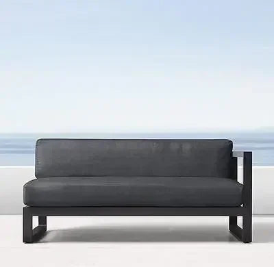 Four Piece Set Outdoor Aluminum Alloy Sofa Terrace Garden Bar Waterproof Sofa Furniture Set outdoor furniture sectional sofa