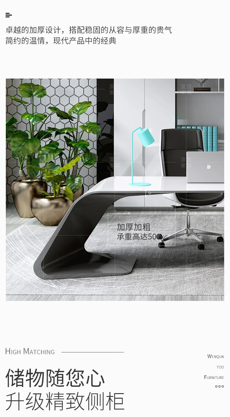 Computer Desk Corner Office Executive Multifunction Home Furniture Organizer Study Table Writing Workshop Desktop Ufficio Room