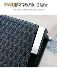 Outdoor round rattan sofa combination garden courtyard