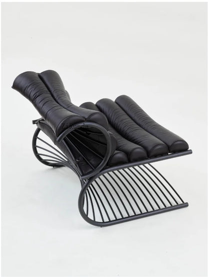 Nordic designer single back leisure chair creative hardware special-shaped home living room ergonomic model