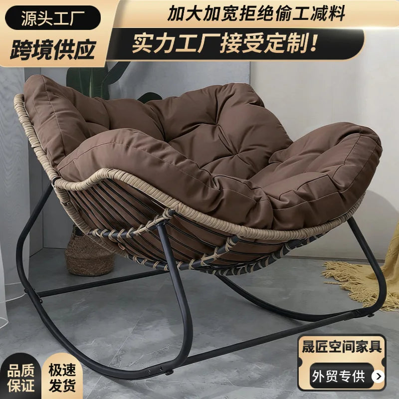 Adult Balcony Home Leisure Couch Sitting Room Single Sofa Internet Celebrity Rocking Chair