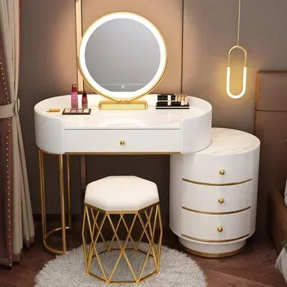 Dresser Stand Makeup Vanity Table Modern White Bedroom Desk Makeup Table Beautys Storage Coiffeuse De Chambre Home Furniture