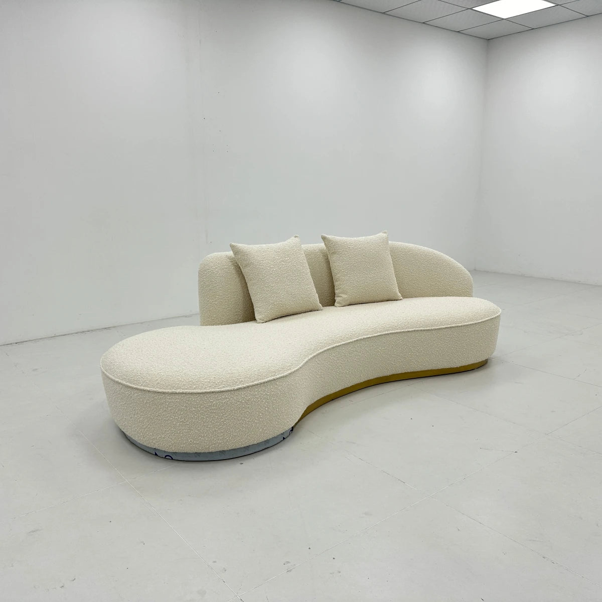 Modern Indoor Home Fabric Sofa Set For Living Room Sponge Filled Sofa Set With Stainless-steel Frame