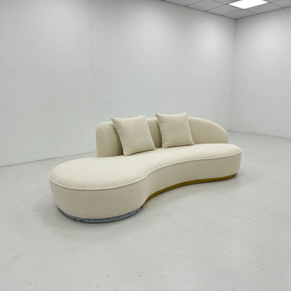Modern Indoor Home Fabric Sofa Set For Living Room Sponge Filled Sofa Set With Stainless-steel Frame