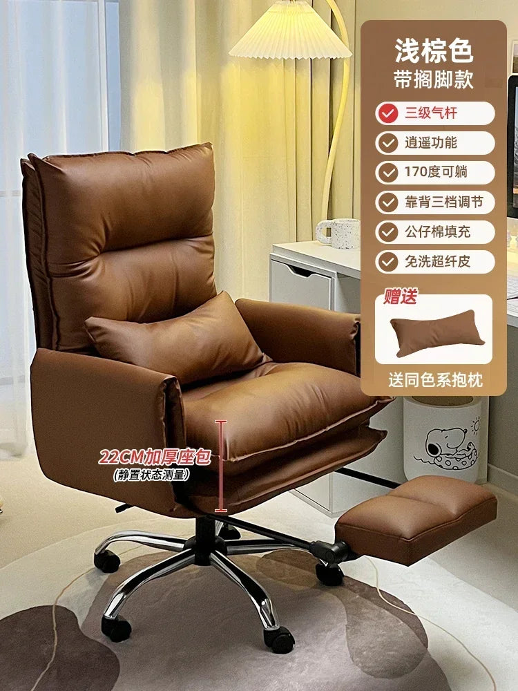Executive Chair Leather Ergonomic Gamer Furniture Home Individual Armchair Saddle Transparent Anime Dresser Work Cheap Low Desk