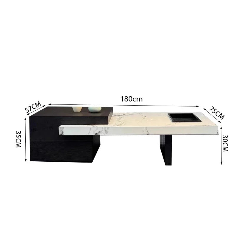 SS Italian Unique Coffee Table Luxury Nordic Living Room Modern Side Table Minimalist Center Writing Mesa Auxiliar Home Furnitur