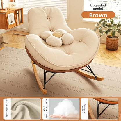 Firm Sofa Chair Living Room Balcony Rocking Chair Single Recliner Happy Chair Light Luxury Penguin Chair Leisure Chair