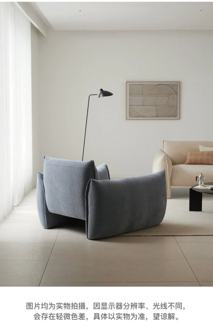 hh Fabric single sofa living room modern simple new small apartment lazy leisure sofa chair