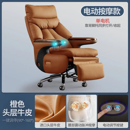 Smart Electric Executive Office Chair with Ventilation - Reclining Massage CEO Chair for Home Professional Use Furniture JT40