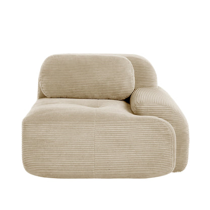 1piece Modern Lovely Sofa Without Armrests with Cushion, Living Room Furniture, Modular Corner Sofa, Premium Cordstock Fabric