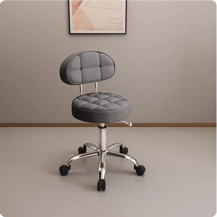 Big work stool hair cutting chair rotating lifting round stool pulley hair salon special beauty stool