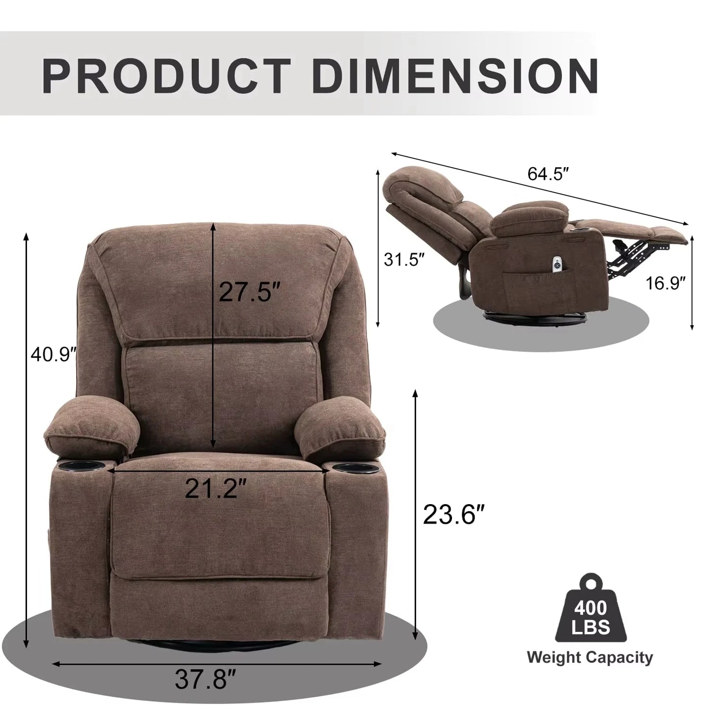 Recliner Chair Manufacturer Wholesale With Remote Control Massage Heating Function Adjustable Electrical Sofa  for Living Room