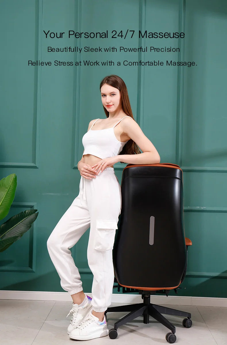 advanced computer chair swivel ergonomic chair cushion PU luxury with wheels office massage chair