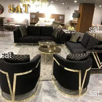 ForLuxury Gold Metal Accent Chair Velvet  for Home Hotel Single Sofa Single Sofa Chairs Sofa Chair