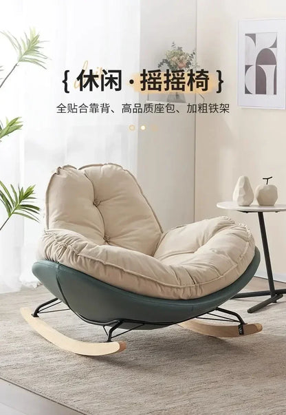 Lazy Couch Penguin Rocking Chair Indoor Leisure Rocking Chair Lounge Chair Rocking Daybed Adult Lounge Snail Balcony Home Egg