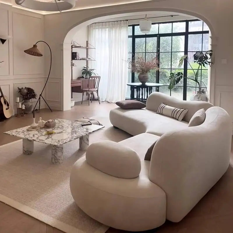 Nordic Modern Living Room Sofas Designer Sectional Cute Luxury Living Room Sofas Boneless Lazy Banken Woonkamer Home Furniture