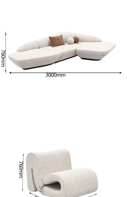 Premium ins style home nail salon rest area beauty salon sofa light luxury office home Nordic style sofa