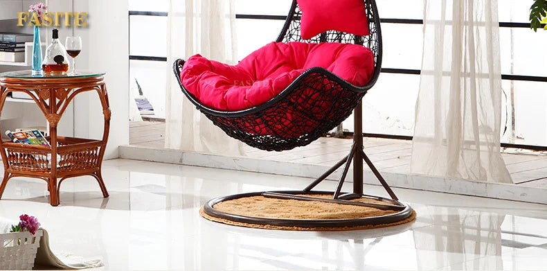 Swing Hanging Chair Hammock Indoor Balcony Bird's Nest Hanging Basket Rattan Chair Reclining Chair, Rocking Chair