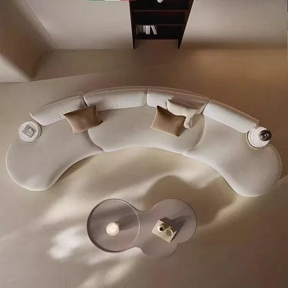 Italian minimalist special-shaped curved fabric sofa villa club small apartment living room home simple SOFA