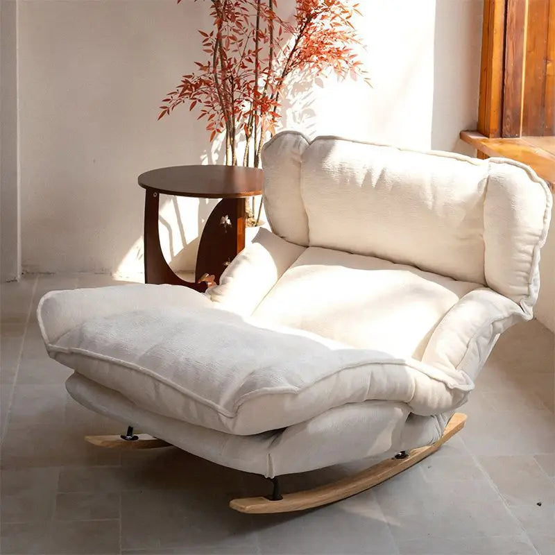 Lazy sofa single sofa rocking chair reclining chair balcony casual rocking chair can sit or lie down