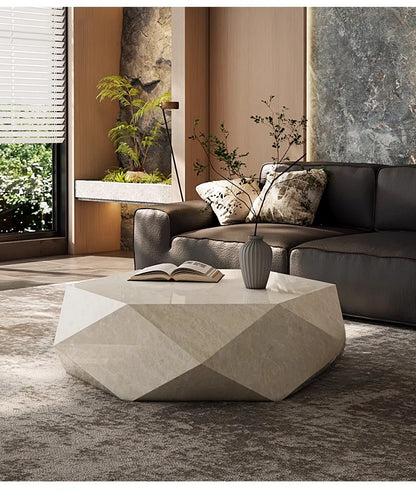 Coffee table small apartment rock slab designer atmospheric Italian living room high-end creative coffee table
