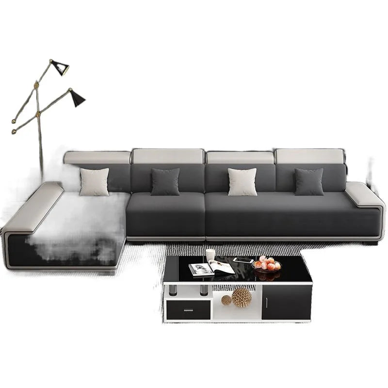 Nordic technology fabric sofa living room modern complete latex light luxury combination dual-purpose